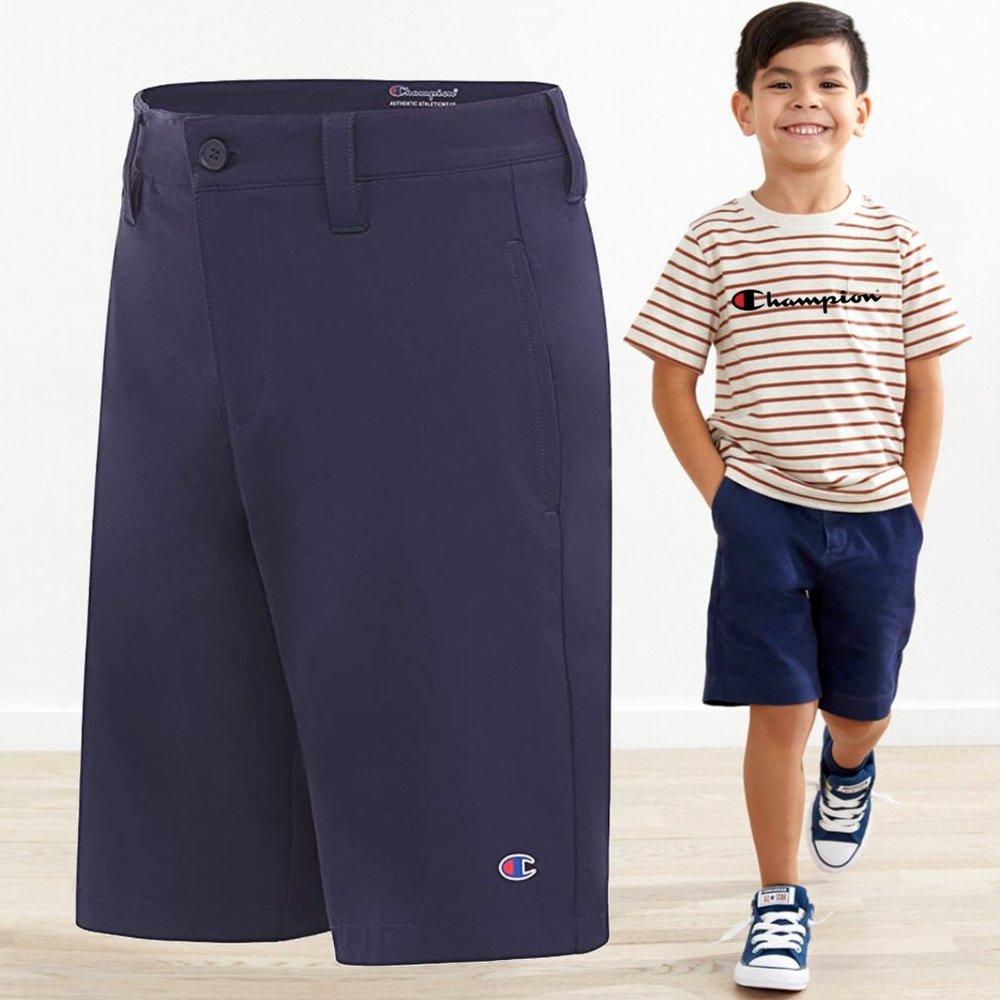 CHAMPION Big Boys Woven Performance Flat Front Shorts  ⚽  NEW WITH TAG!